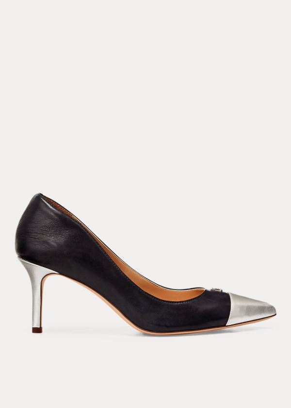 Ralph Lauren Lanette Læder Toe-Cap Pumps Dame Danmark (FJBMY4268)